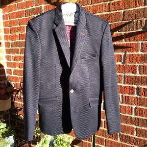 Ron Thomson RNT23 Jeans ‘Be a Londoner’ Navy Small Dot Blazer Jacket L